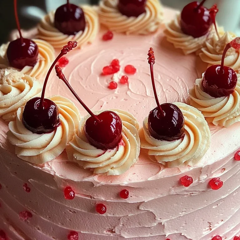 Vintage Maraschino Cherry Cake