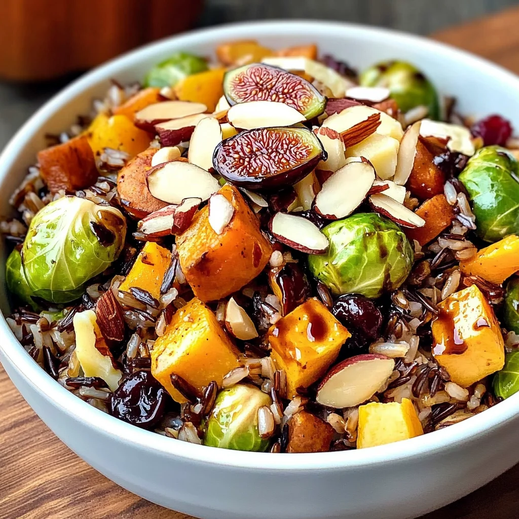 Wild Rice Harvest Bowls with Fig Balsamic Vinaigrette