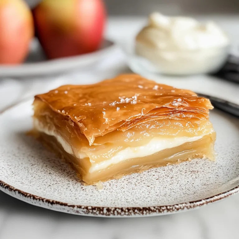 Apple Mille Feuille with Vanilla Custard (gluten-free)