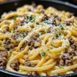Beef and Garlic Butter Pasta recipe