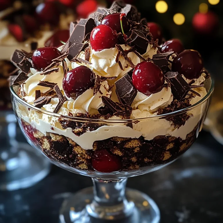 Black Forest Trifle for Christmas
