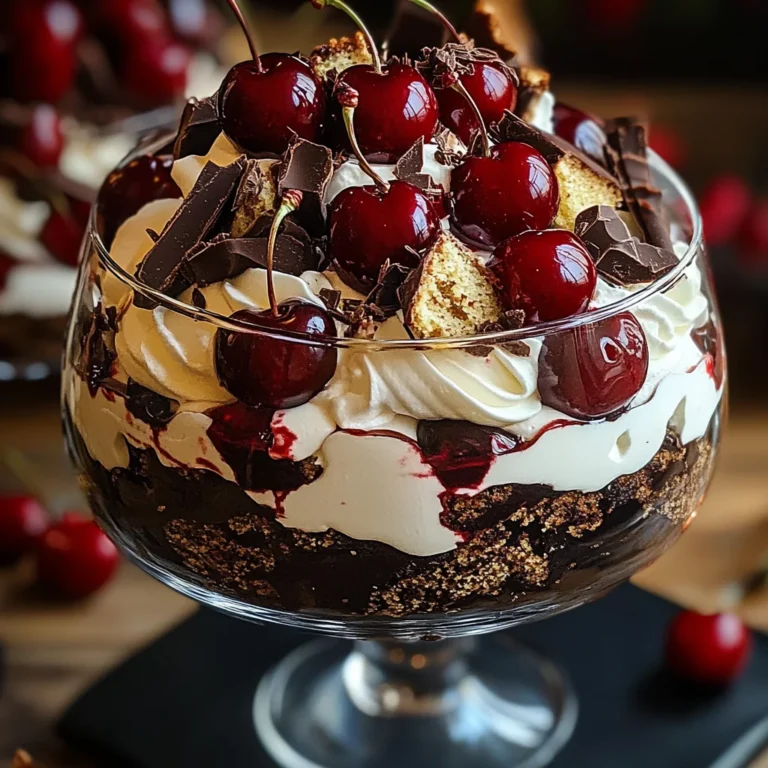Black Forest Trifle for Christmas