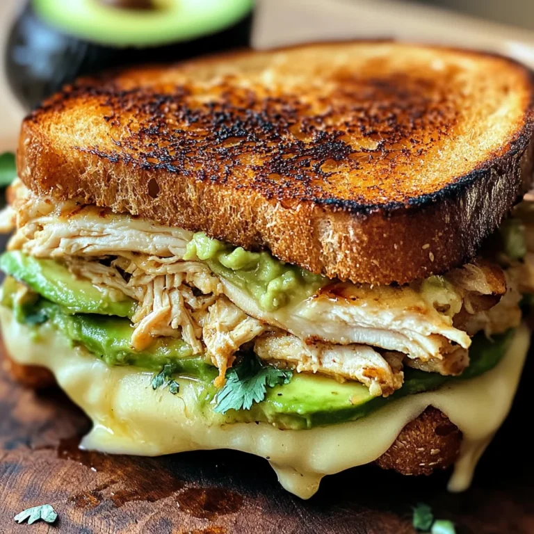 Chicken Avocado Melt Sandwich