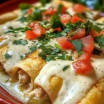 Chicken Enchiladas with Sour Cream White Sauce
