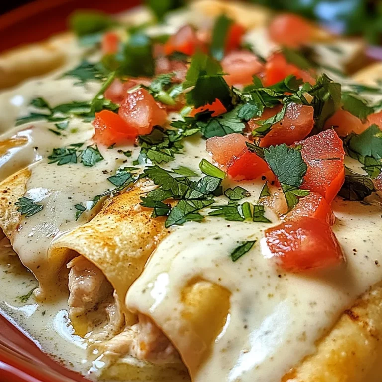 Chicken Enchiladas with Sour Cream White Sauce