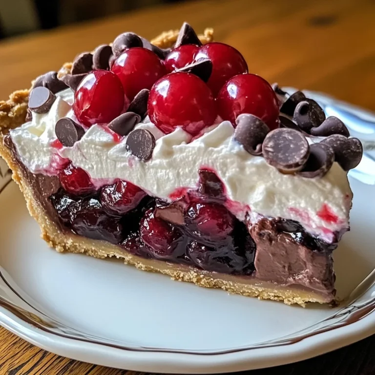 Chocolate Cherry Cream Pie