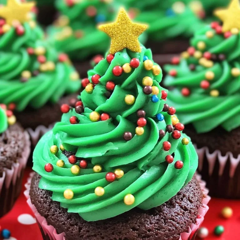 Christmas Tree Cupcakes