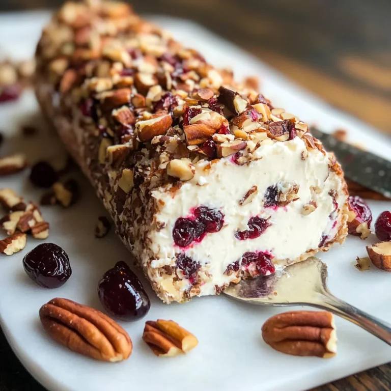 Cranberry Pecan Cheese Log