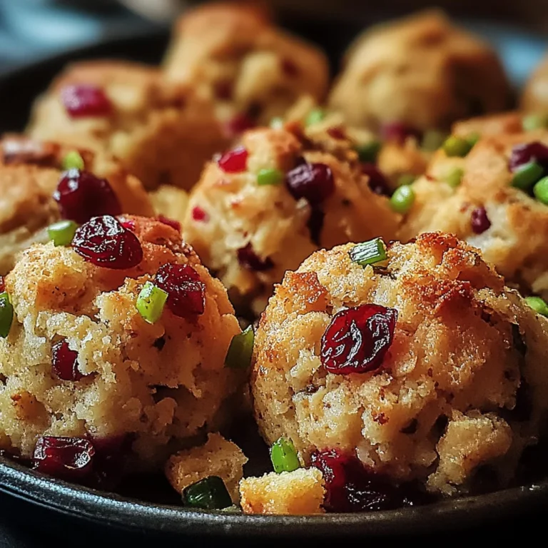Cranberry & Turkey Stuffing Balls