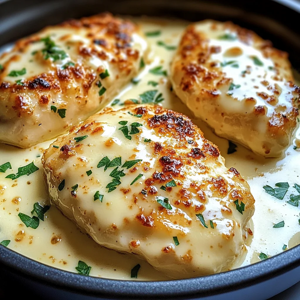 Creamy Baked Chicken with Parmesan and Garlic