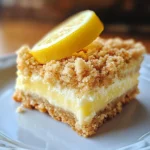 Creamy Lemon Cheesecake Crumb Bars Recipe