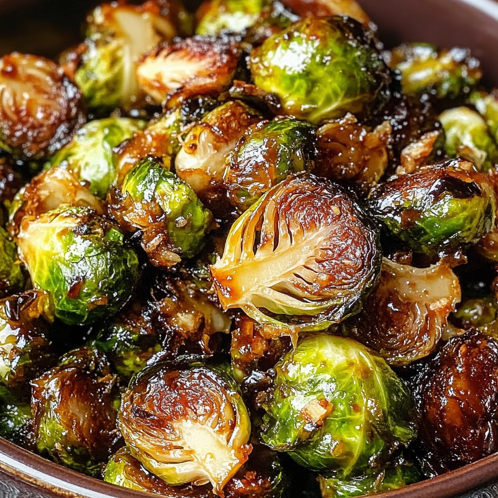 Crispy Honey Balsamic Brussels Sprouts