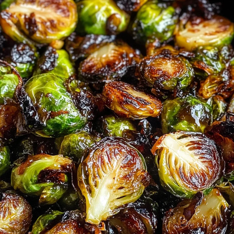 Crispy Honey Balsamic Brussels Sprouts