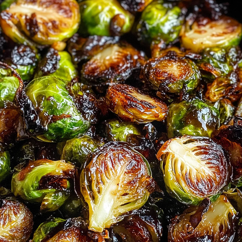 Crispy Honey Balsamic Brussels Sprouts