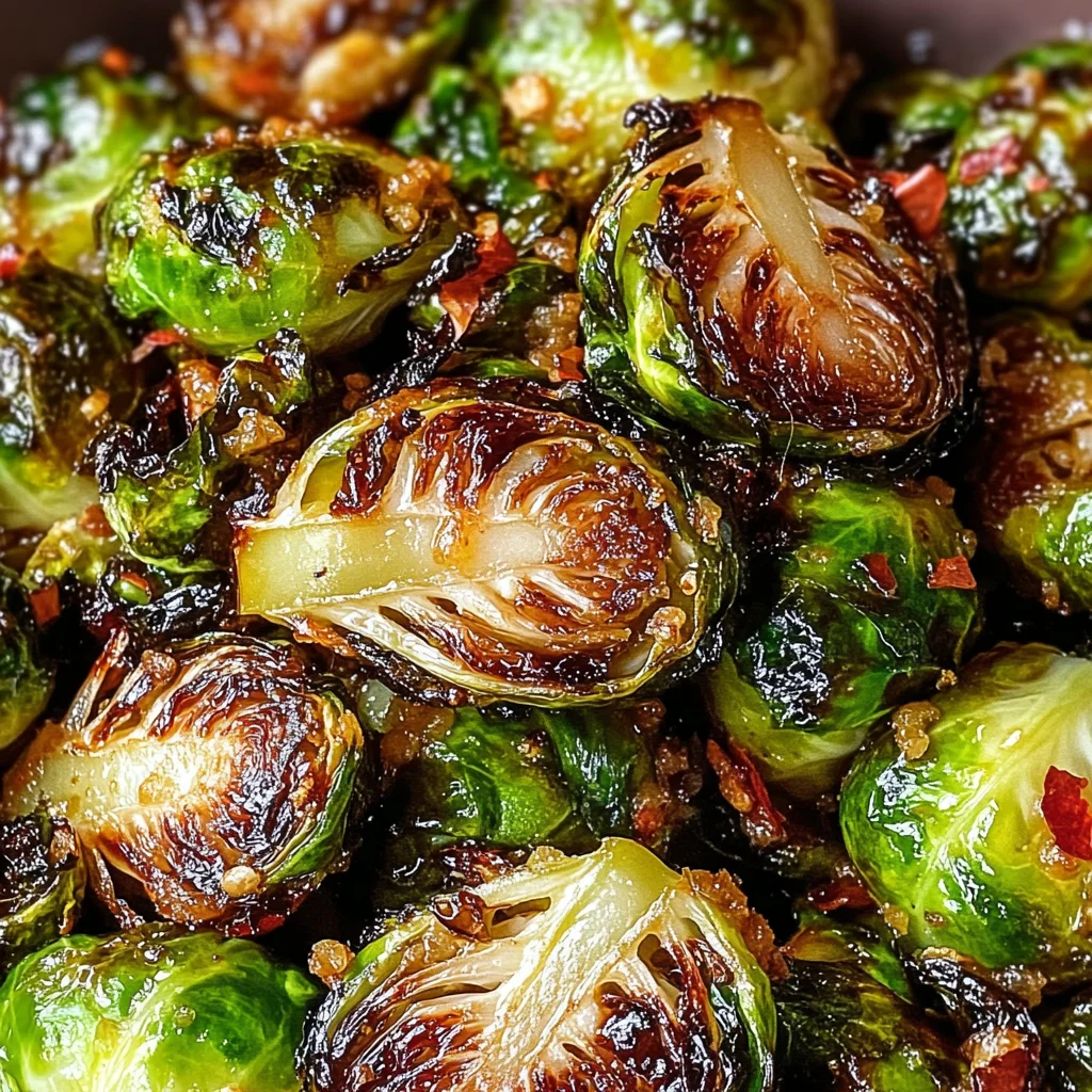 Crispy Honey Balsamic Brussels Sprouts