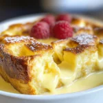 Custard Bread Pudding with Vanilla Sauce
