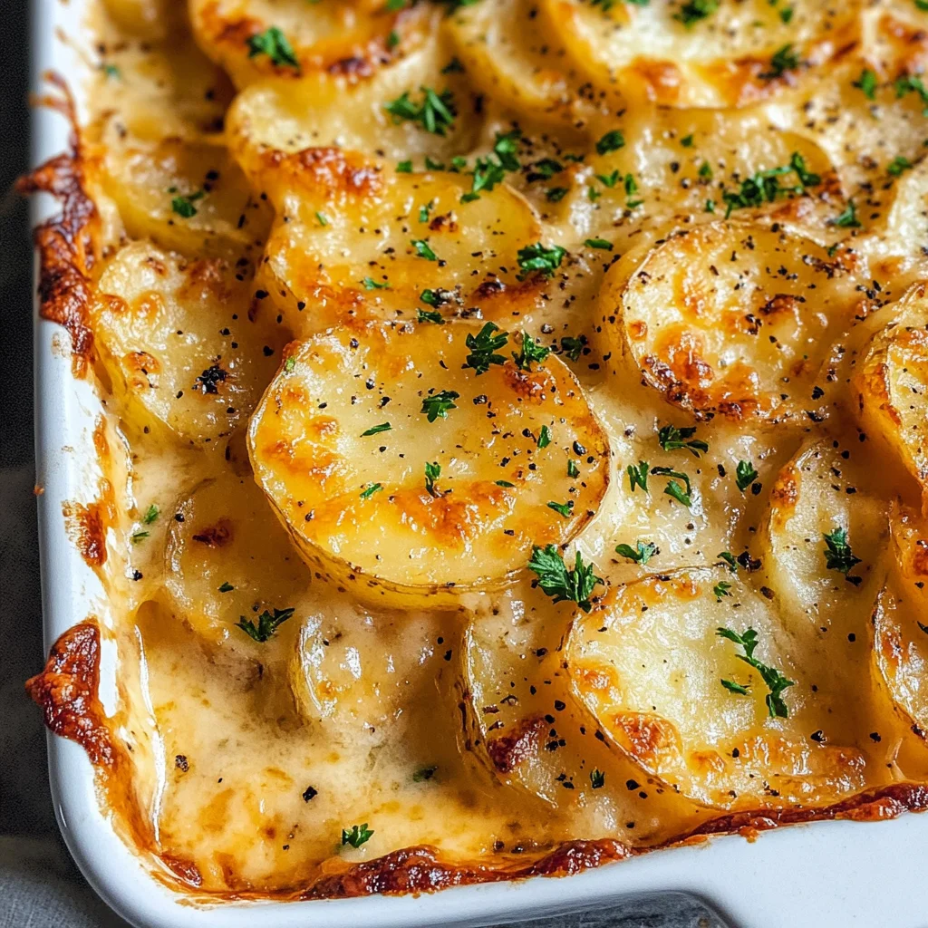 Dad’s Creamy & Cheesy Au Gratin Potatoes