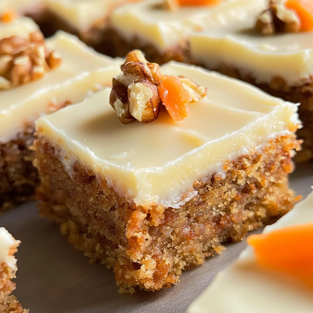 Decadent Carrot Cake Bars with Cream Cheese Frosting