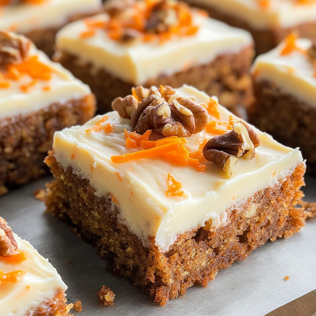 Decadent Carrot Cake Bars with Cream Cheese Frosting