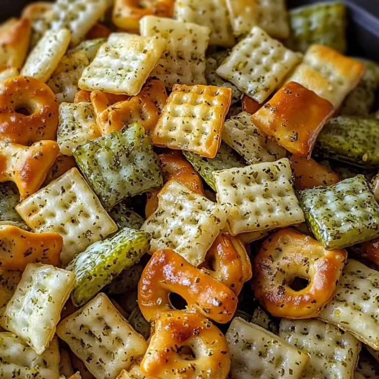 Dill Pickle Chex Mix: A Tangy Snack Sensation