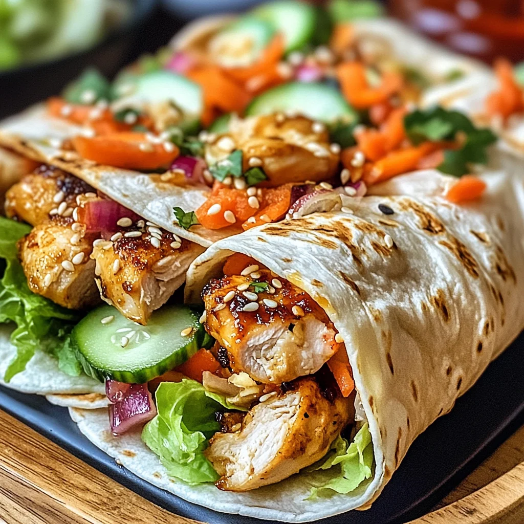 Firecracker Chicken Wraps