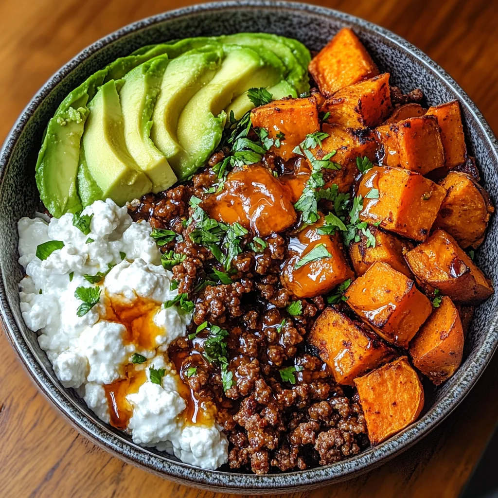 Ground Beef Hot Honey Bowl
