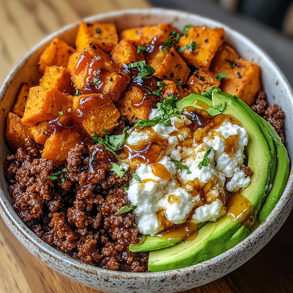 Ground Beef Hot Honey Bowl
