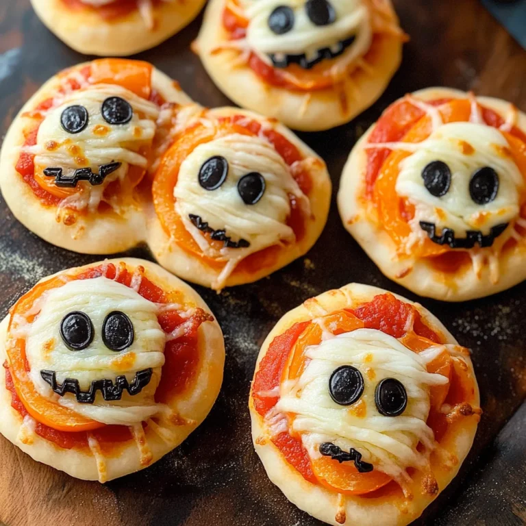 Halloween Mini Pizzas
