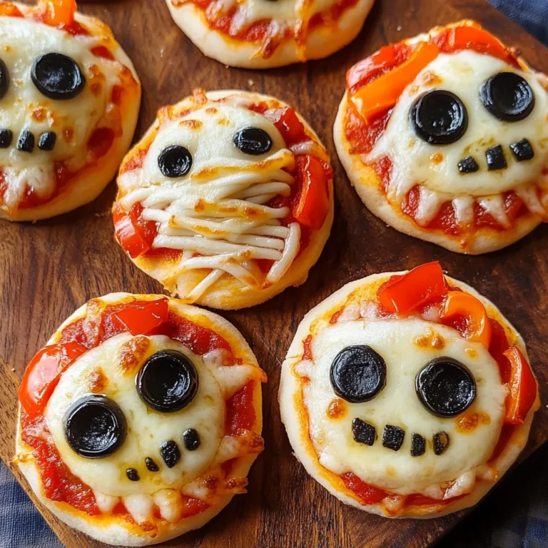 Halloween Mini Pizzas