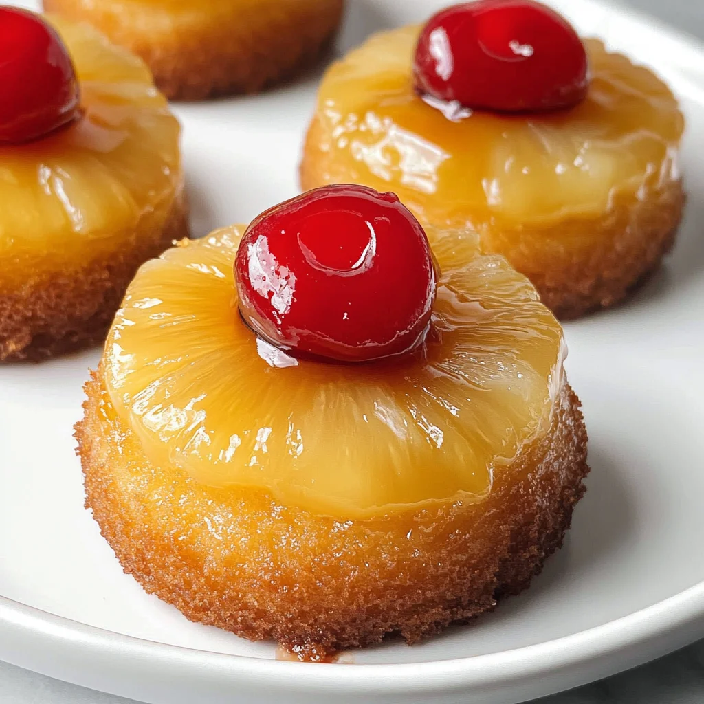 Mini Pineapple Upside Down Cakes