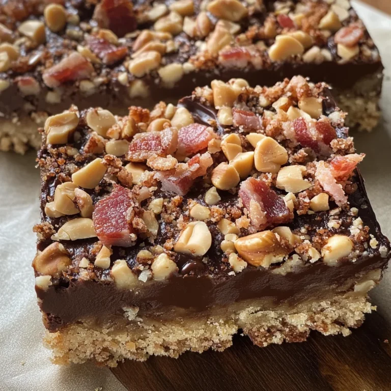 Peanut Butter-Turkey Bacon Bars
