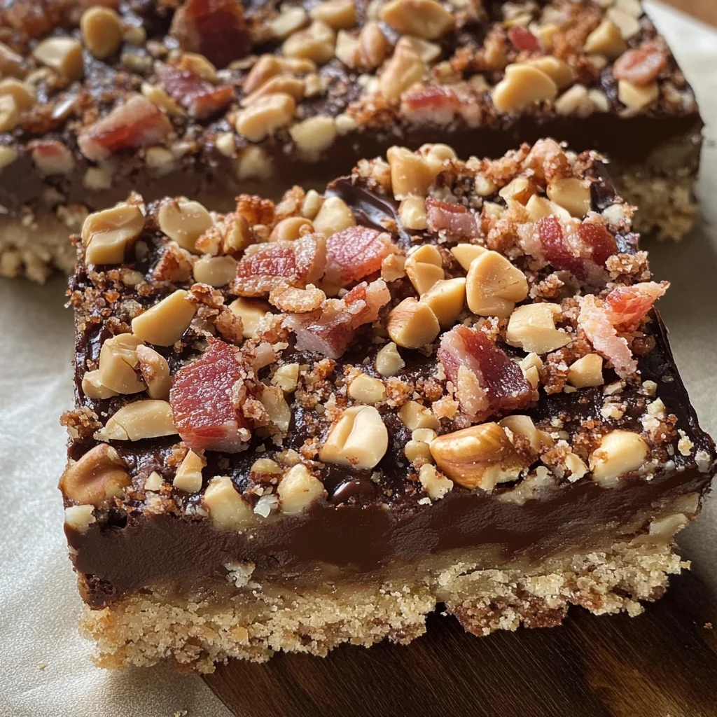 Peanut Butter-Turkey Bacon Bars