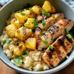 Pineapple Chicken Cauliflower Rice Bowls