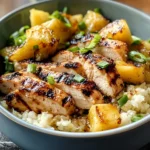 Pineapple Chicken Cauliflower Rice Bowls