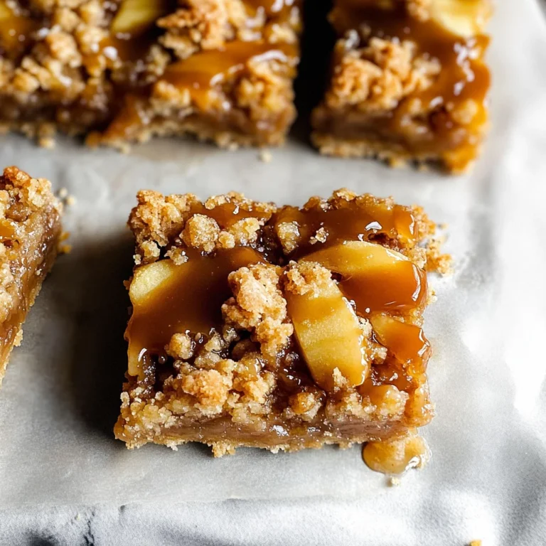 Salted Caramel Apple Crumble Bars Fall Treat: Get Addicted in 45 Min