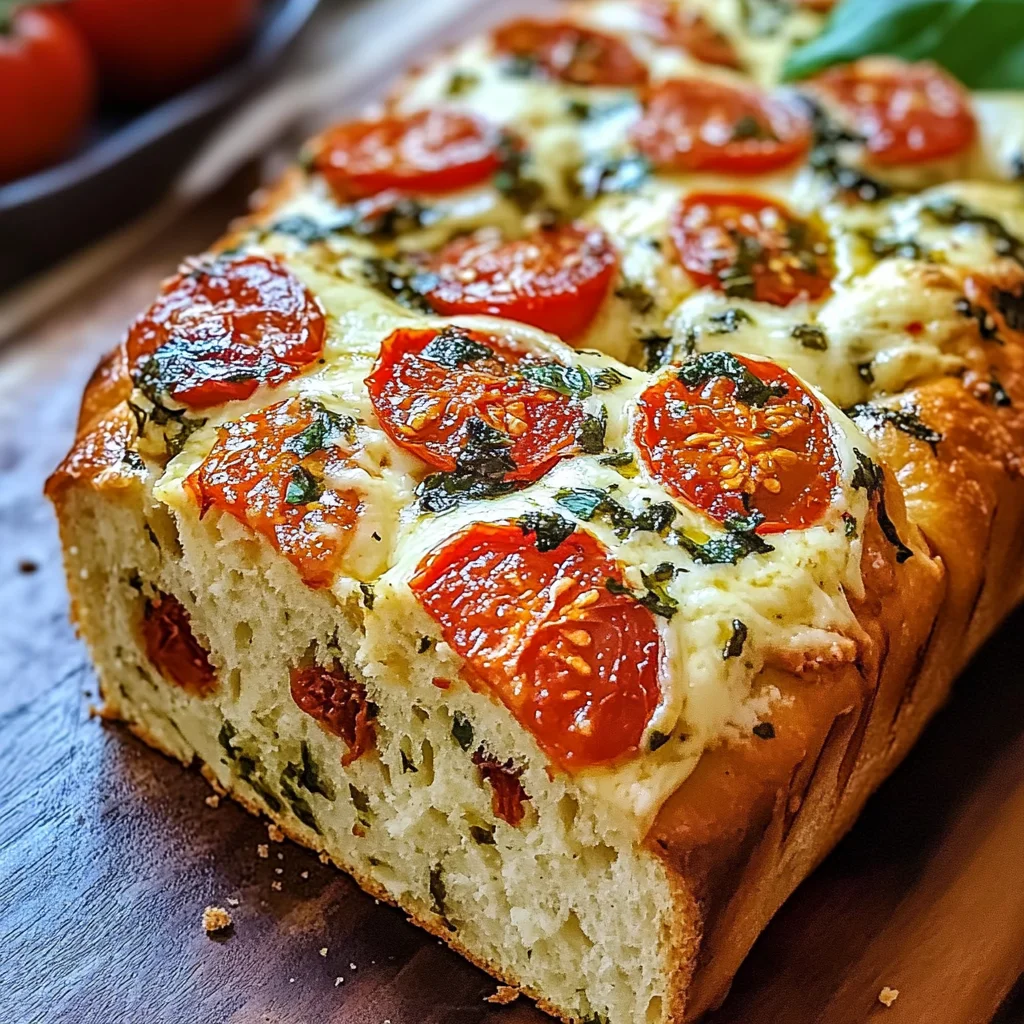 Savory Caprese Bread : A Fresh Italian Bread