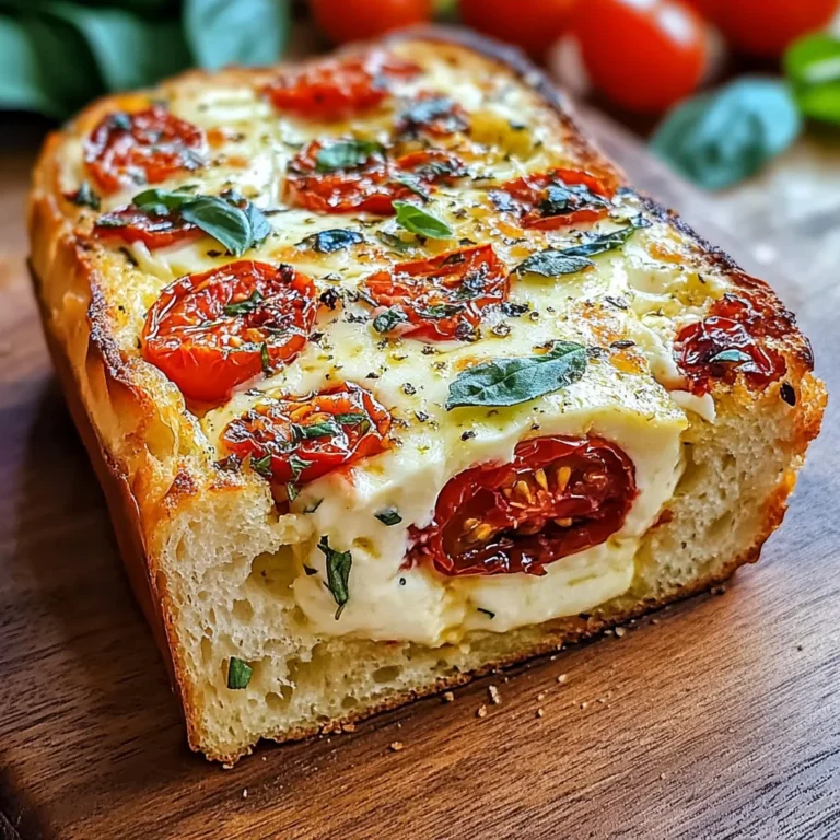 Savory Caprese Bread : A Fresh Italian Bread