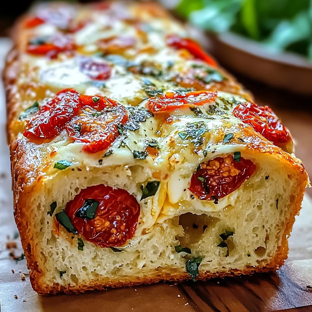 Savory Caprese Bread : A Fresh Italian Bread