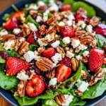 Spinach Strawberry Salad with Pecans