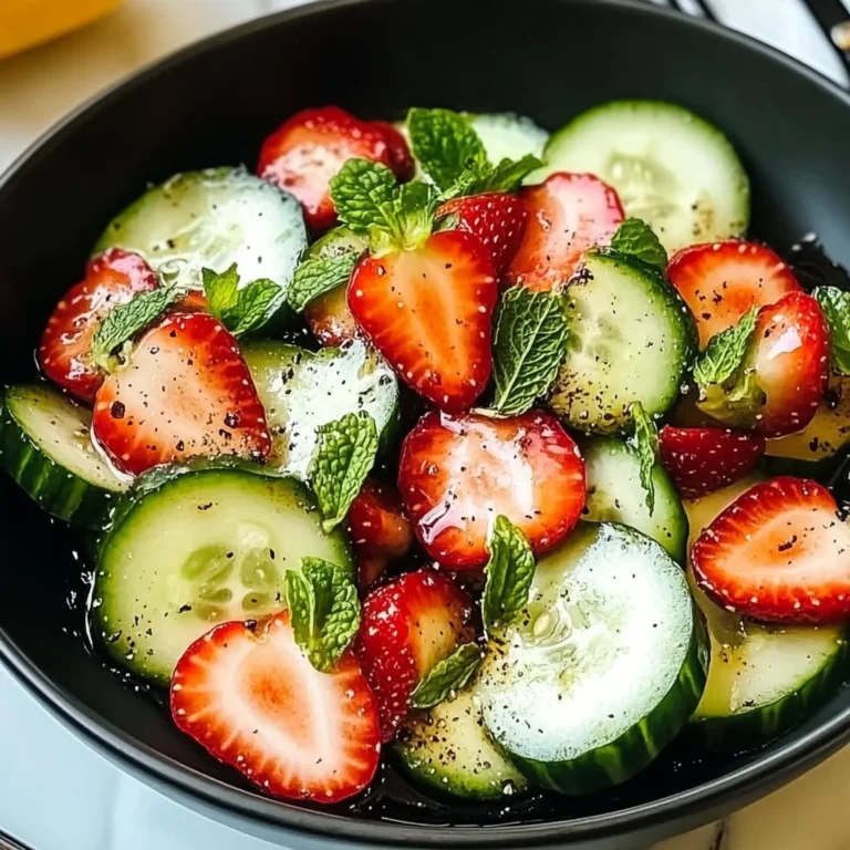 This Cucumber Strawberry Salad