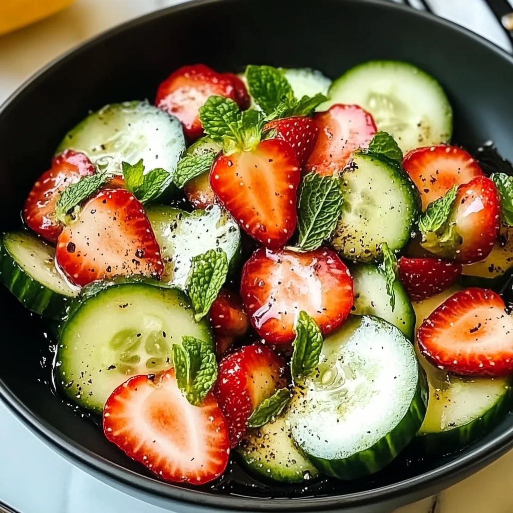 This Cucumber Strawberry Salad