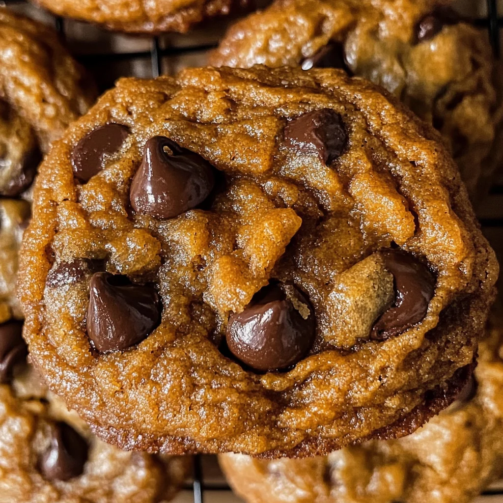Vegan Soft Pumpkin Chocolate Chip Cookies