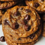 Vegan Soft Pumpkin Chocolate Chip Cookies