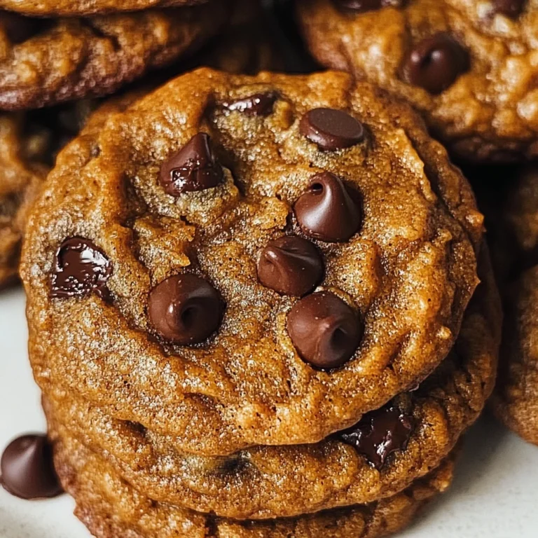 Vegan Soft Pumpkin Chocolate Chip Cookies