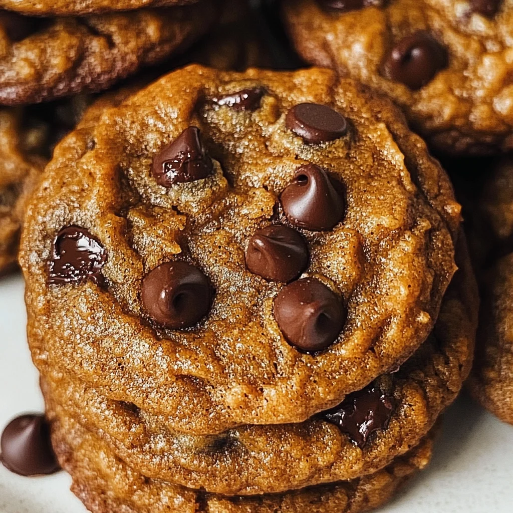Vegan Soft Pumpkin Chocolate Chip Cookies