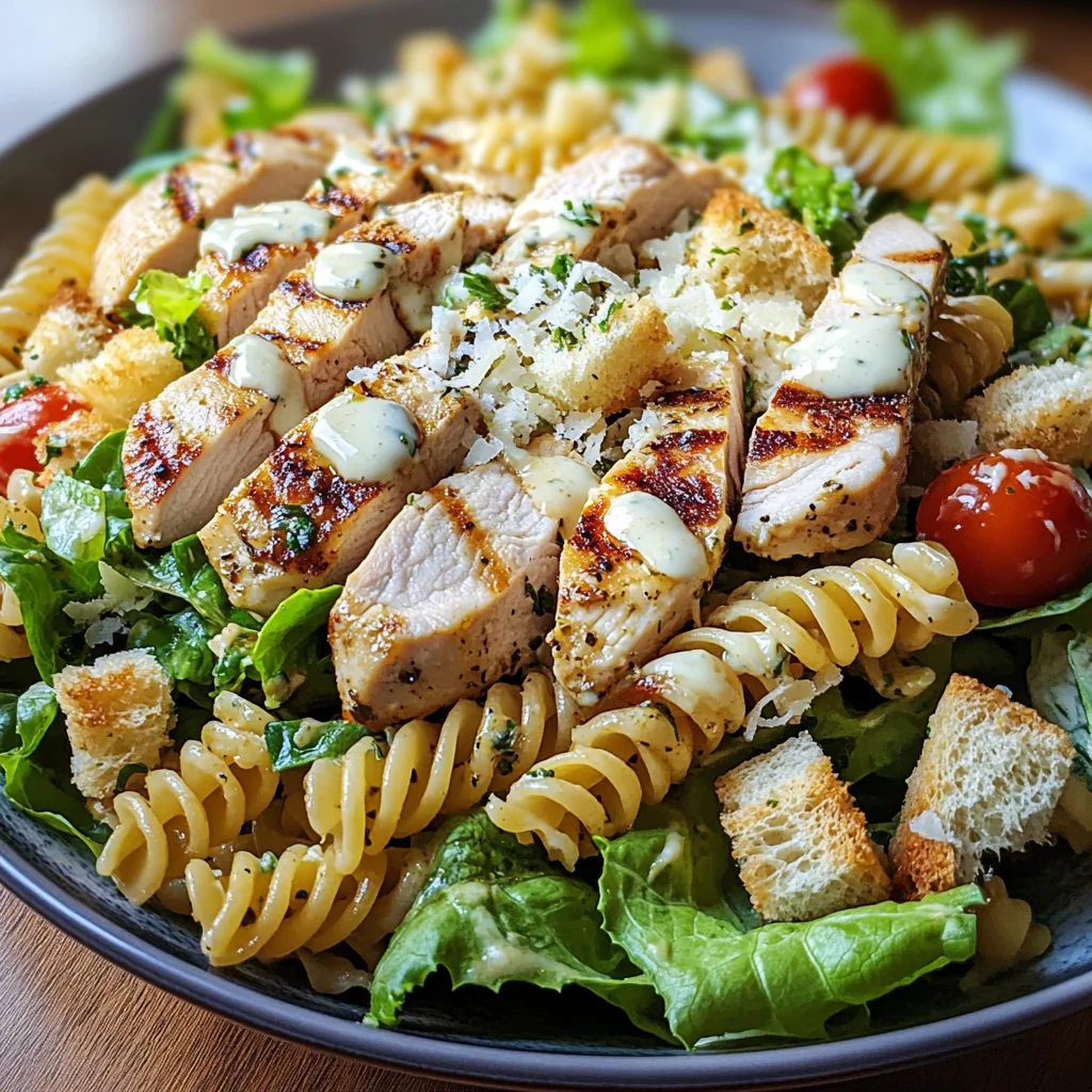 Chicken Caesar Pasta Salad