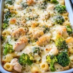 Chicken and Broccoli Alfredo Bake