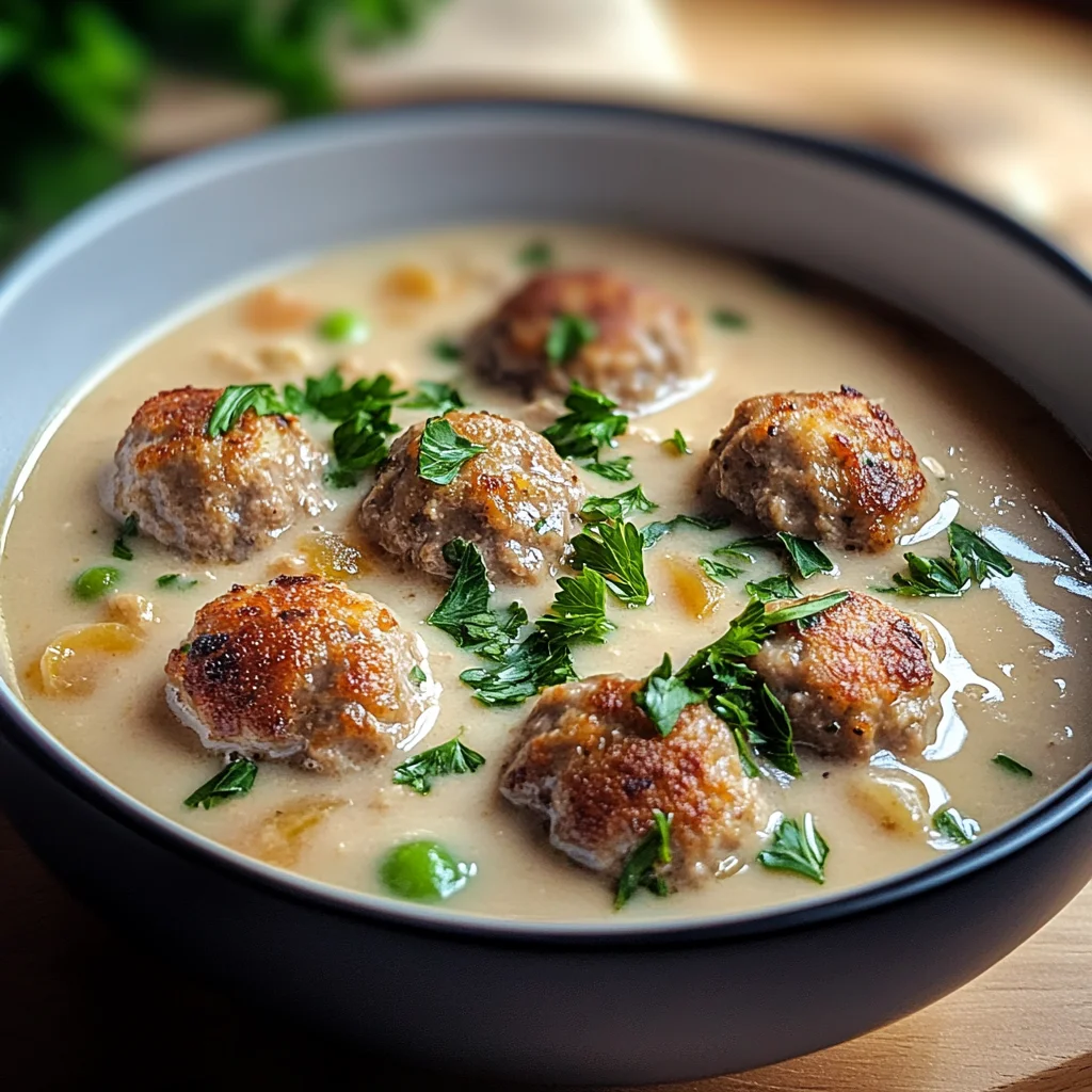 Cozy Swedish Meatball Soup
