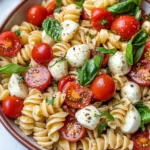 Creamy Caprese Pasta Salad