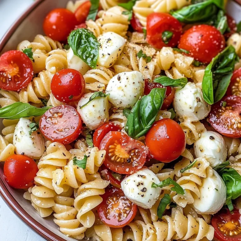 Creamy Caprese Pasta Salad